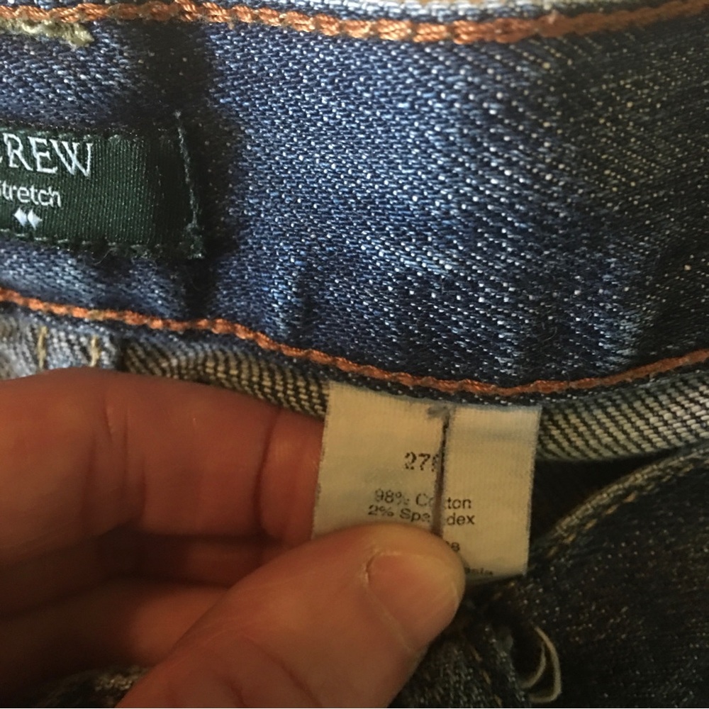 J. Crew Factory Hipslung Stretch Women's Blue Jeans Size 27 - Picture 8 of 12